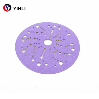 150mm 40 Grit Zirconia Sanding Disc 6 Inch Adhesive Sanding Discs Abrasive Purple