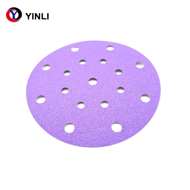 125mm 5 Inch 80 Grit Hook And Loop Sandpaper For Car Surface Polishing